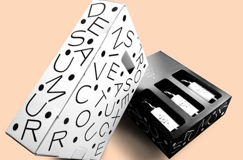 Coffret cadeau noir 3 bouteilles