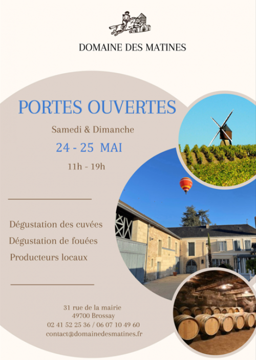 PORTES OUVERTES AU DOMAINE DES MATINES