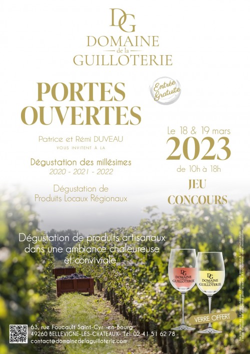 PORTES OUVERTES au DOMAINE DE LA GUILLOTERIE